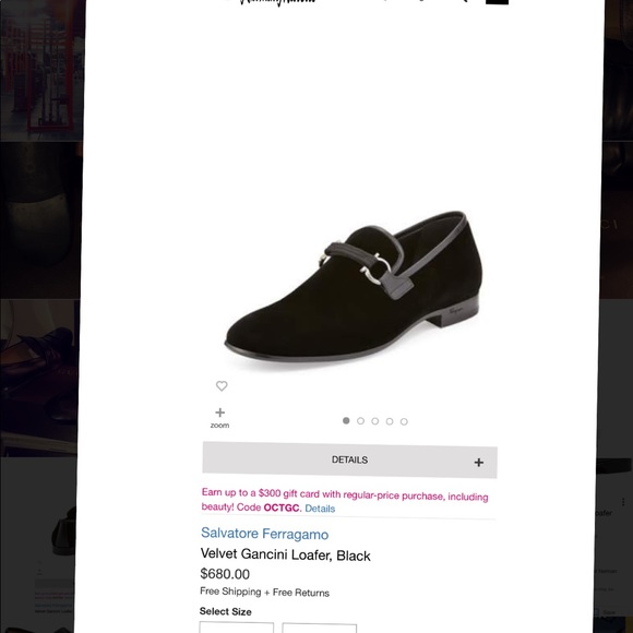 COPY - ✨Salvatore Ferragamo Velvet Loafer, Black,…
